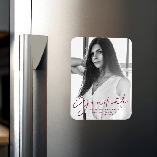 Maroon Script卒業発表の写真 マグネット