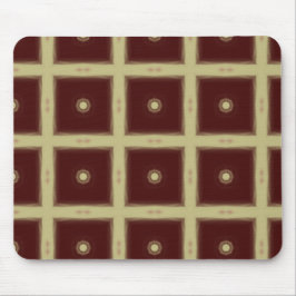 Maroon Square tiles mouse pad マウスパッド