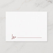 Maroon Words of Wisdom Math Graduation Advise エンクロージャーカード (裏面)