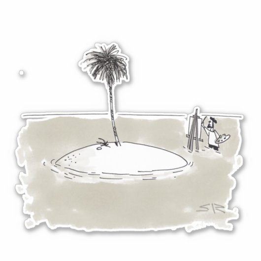 Marooned Painterの輪郭シール シール (正面)