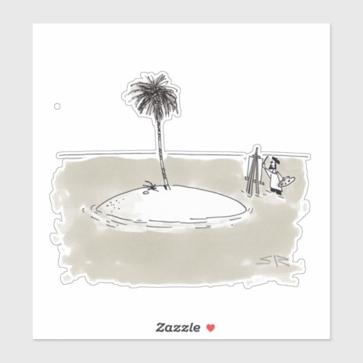 Marooned Painterの輪郭シール シール (シート)