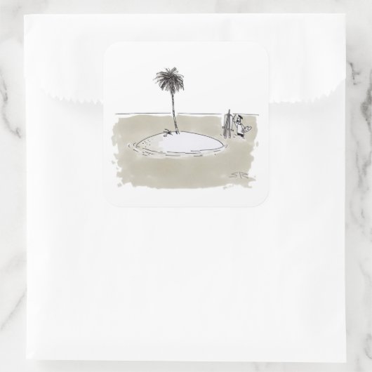 Marooned Painterスタンプ スクエアシール (バッグ)