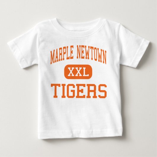 Marple Newtown -トラ- Newtown高スクエア ベビーTシャツ (正面)