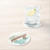 Marquam橋ポートランドコースター ラウンドペーパーコースター (インサイチュ)