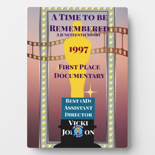 Marquee Award Plaque with Easel フォトプラーク (正面)