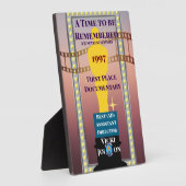 Marquee Award Plaque with Easel フォトプラーク (側面)
