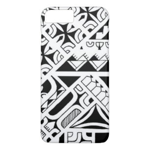 Marquesanの島のスタイルの種族の入れ墨のデザイン iPhone 8 Plus/7 Plusケース