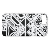 Marquesanの島のスタイルの種族の入れ墨のデザイン Case-Mate iPhoneケース (裏面(横))