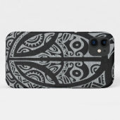 MarquesasのスタイルのKultureの入れ墨のIphoneの場合 Case-Mate iPhoneケース (裏面(横))