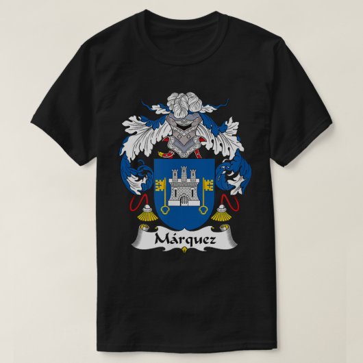 Marquez Coat of Arms  Family Crest  Tシャツ (デザイン正面)