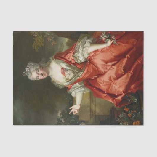 Marquise de Fortia by Nicolas de Largiliere 薄葉紙 (正面)