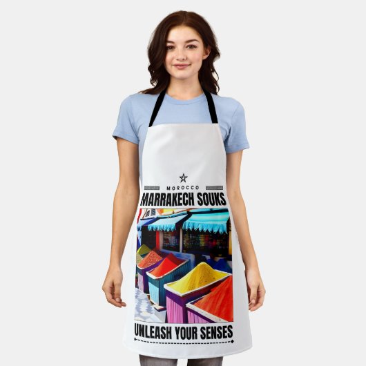 Marrakech エプロン (着用した状態)