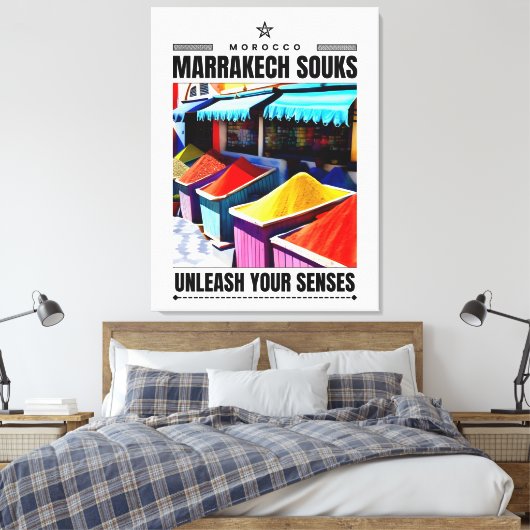 Marrakech キャンバスプリント (インサイチュ (寝室))
