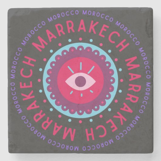 Marrakech Eyes ストーンコースター (正面)