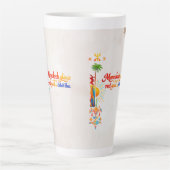 Marrakech Glows – Vibrant Moroccan Art Tee カフェラテマグ (正面)