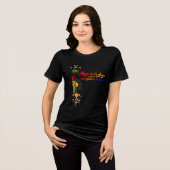 Marrakech Glows – Vibrant Moroccan Art Tee トライブレンドＴシャツ (正面全面)
