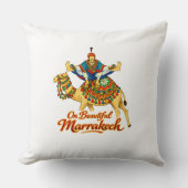 Marrakech Morocco Design Vibrant Travel Art クッション (正面)