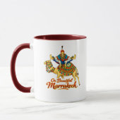 Marrakech Morocco Design Vibrant Travel Art マグカップ (左)