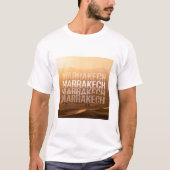Marrakech Morocco Sahara – Desert Travel Aesthetic Tシャツ (正面)