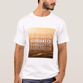 Marrakech Morocco Sahara – Desert Travel Aesthetic Tシャツ