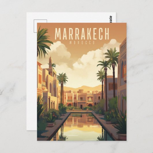 Marrakech - poster - Affiche ポストカード (正面/裏面)