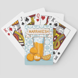 MARRAKESHオレンジジュースレトロポスター トランプ