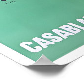 Marrakesh Art Morocco Travel Poster Casablanca ポスター (角)