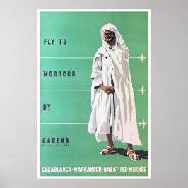 Marrakesh Art Morocco Travel Poster Casablanca ポスター
