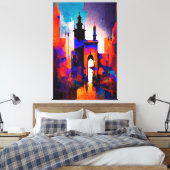 Marrakesh, Morocco(The Red City), Canvas Print キャンバスプリント (インサイチュ (寝室))