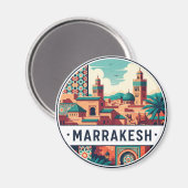 Marrakesh Morocco Travel マグネット (正面/裏面)