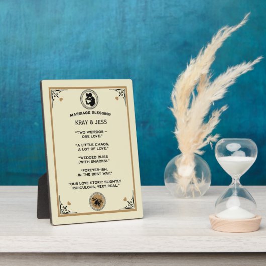 Marriage Blessing Gift フォトプラーク (側面)