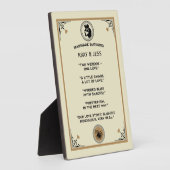 Marriage Blessing Gift フォトプラーク (側面)
