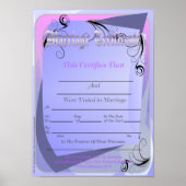 Marriage Certificate ポスター (正面)