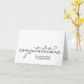 Marriage Congratulations Bride Groom Wedding Day カード (黄色い花)