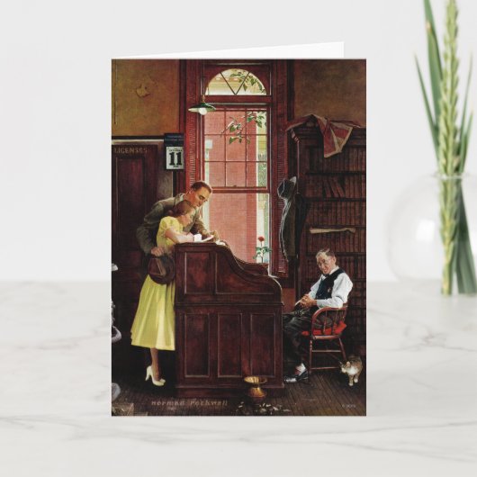 Marriage License by Norman Rockwell カード (正面)