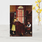 Marriage License by Norman Rockwell カード (黄色い花)