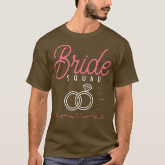 Marriage Party Bride Squad Bachelorette Party Wome Tシャツ