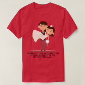 MarriageBride Squad Tees Wedding Gift Engaged Wedd Tシャツ (デザイン正面)