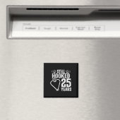 Married 25 Years - Fishing Couple - 25th Wedding A マグネット (インサイチュ (食洗機))