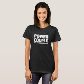 Married 5 Years Power Couple 5th Anniversary Husba Tシャツ (正面フル)