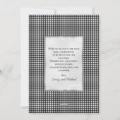 Married and Bright Arch Photo Black White Plaid シーズンカード (裏面)