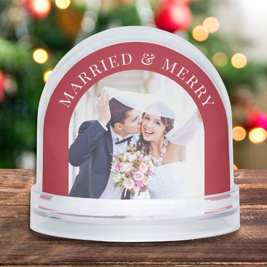 Married And Merry Arch Photos Newlywed Christmas