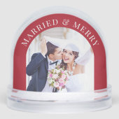 Married And Merry Arch Photos Newlywed Christmas (正面)