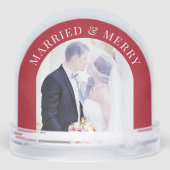 Married And Merry Arch Photos Newlywed Christmas (裏面)