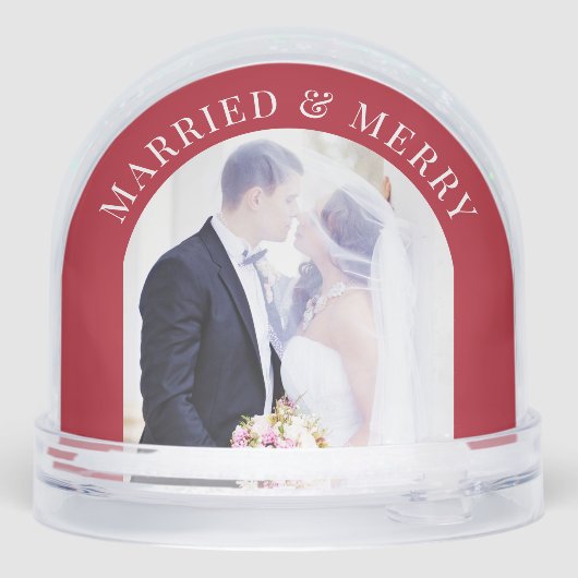 Married And Merry Arch Photos Newlywed Christmas (裏面)