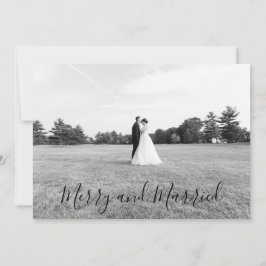 Married and Merry Christmas Card 招待状