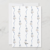 Married and Merry Grandmillennial Blue Christmas シーズンカード (裏面)