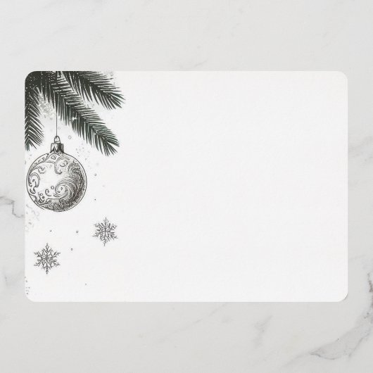 Married & Bright 箔シーズンカード (裏面)