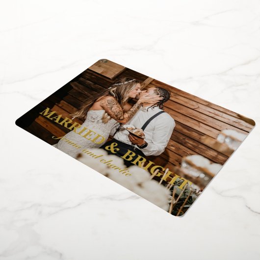 Married & Bright 箔シーズンカード (回転した状態)