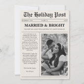 Married & Bright Christmas Newspaper シーズンカード (正面)
